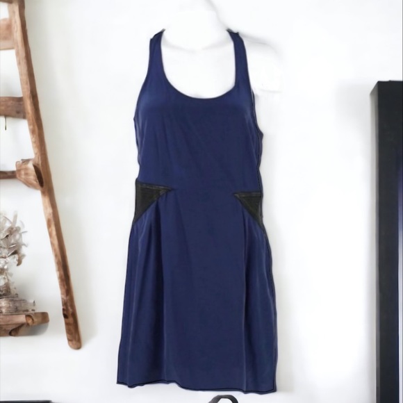 PARKER SILK RACER BACK MINI DRESS SIZE SMALL - Picture 1 of 9